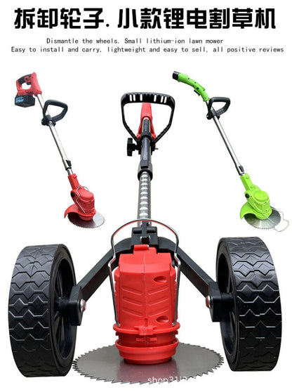 21v Battery Robot Lawn Mower with Wheels Lawn Mower Agricultural Cutting Machine Power Tool Remote Control Lawn Mower
