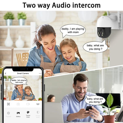 Hot Selling Solar Ptz Camera Outdoor Wireless WiFi IP65 Waterproof Pan 320 Degree and Tilt 90 Degree Two Way Audio Intercom