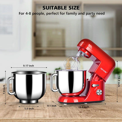 5/6.5 Dough Baking Mixer Electric Planetary Stand Mixer Home Kitchen Appliance for Cake and Bread Preparation