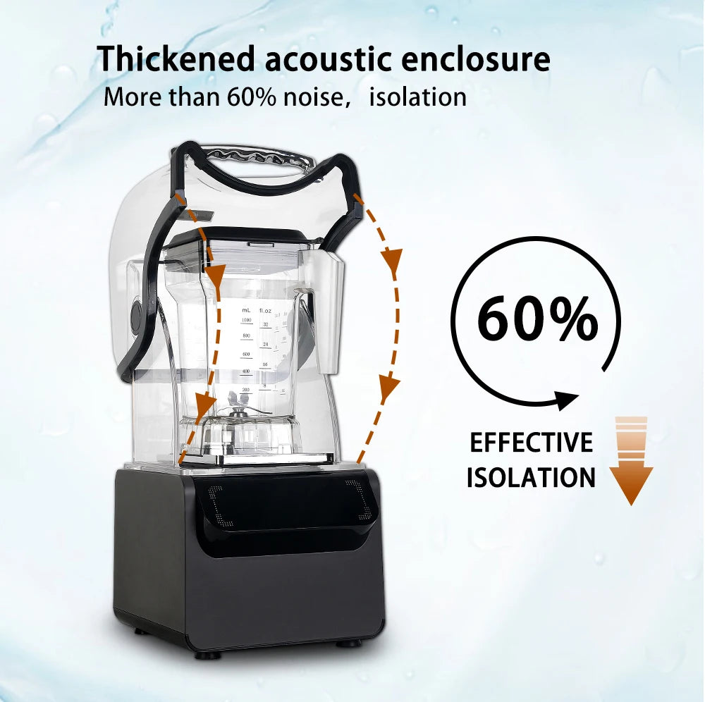 ITOP Heavy Duty Commercial Blender Ice Smoothies Crusher Food Mixer Juicer Food Processor With Reprograming Function