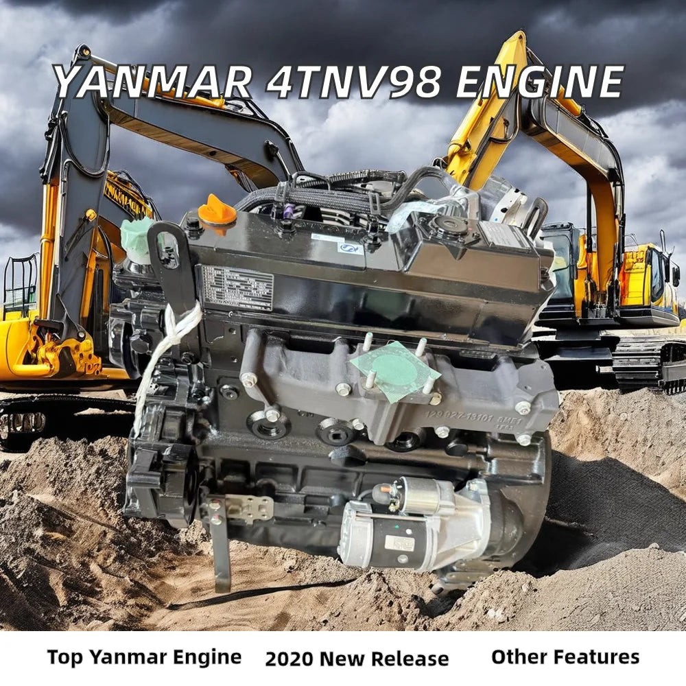 Yanmar 4TNV98 New Diesel Engine for Construction and Agriculture Machinery for Repair Shops