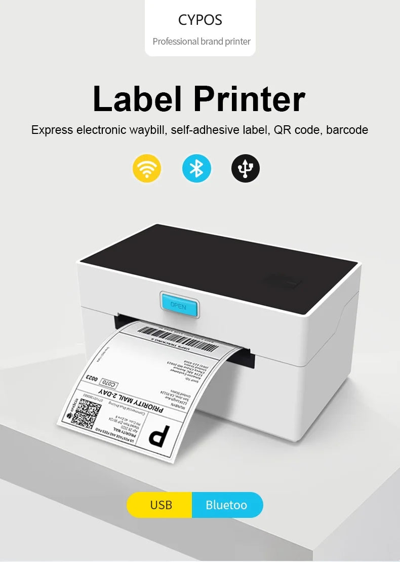 High-Speed 4X6 Barcode Printer 9920 USB110mm 203DPI Shipping Address Thermal Label Maker Stock Product