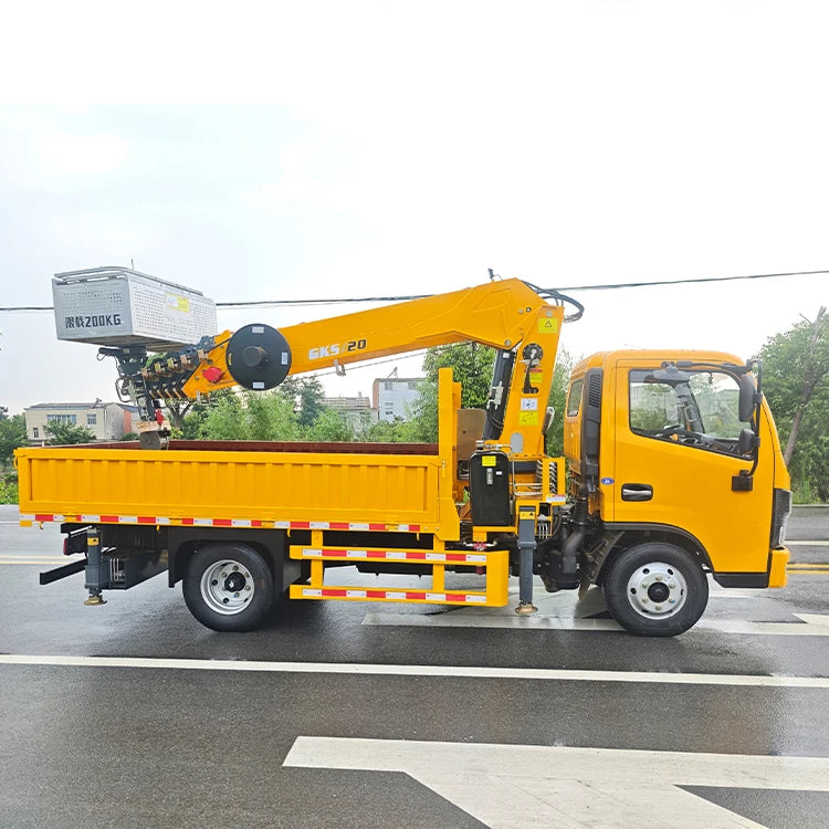 Dongfeng 4*2 New Telescopic Ladder Lift Truck 36m Aerial Work Vehicle with Manual Transmission Diesel Fuel Type