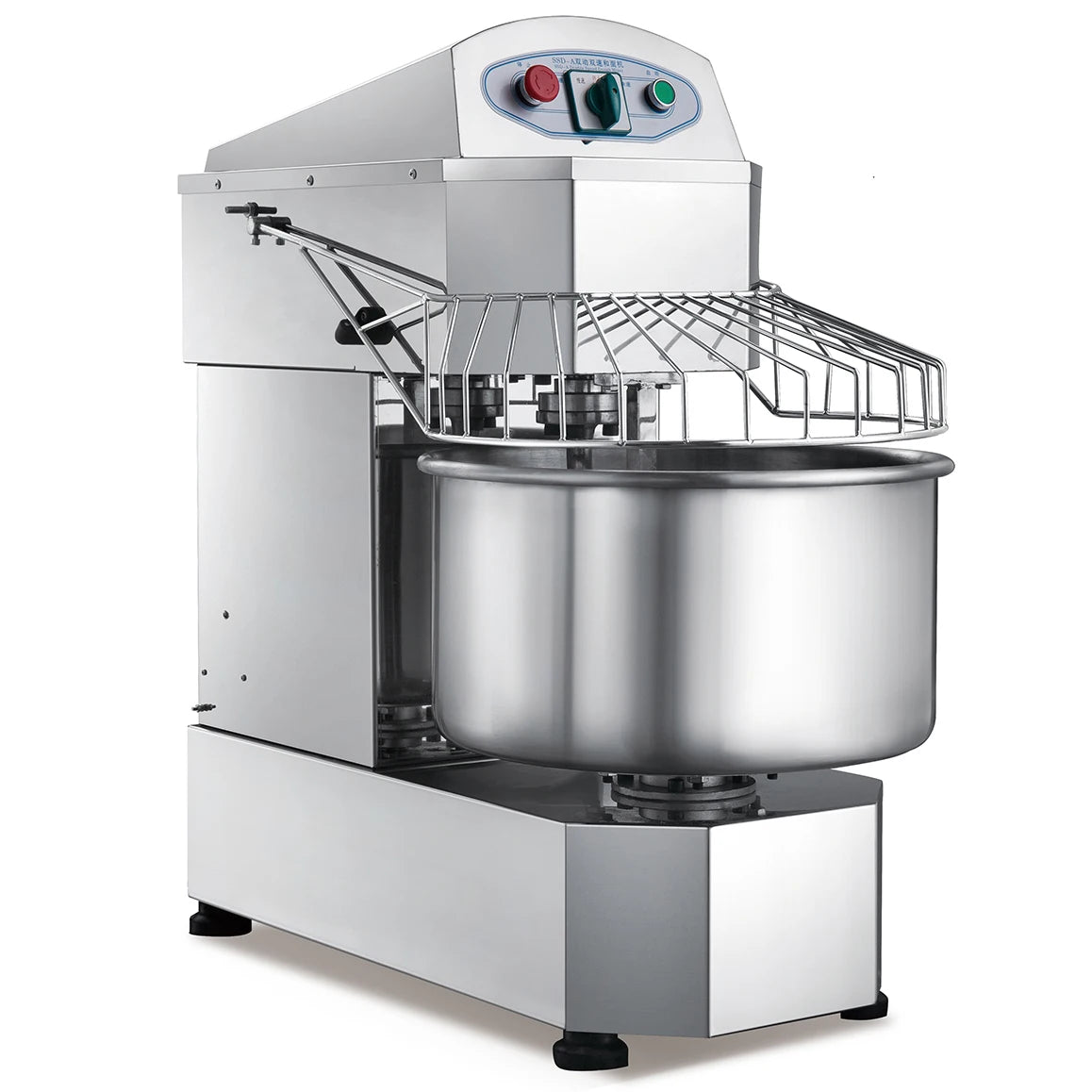 Commercial Spiral Dough Mixer Stainless Steel 50kg 15kg Capacity High-Efficiency Flour Bread Cake Kneader for Industrial Bakery