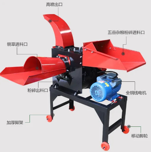 3 in 1  2025 New Grain Corn Grinder  Multifunctional Silage Grass Crop Cutter Agricultural Machine