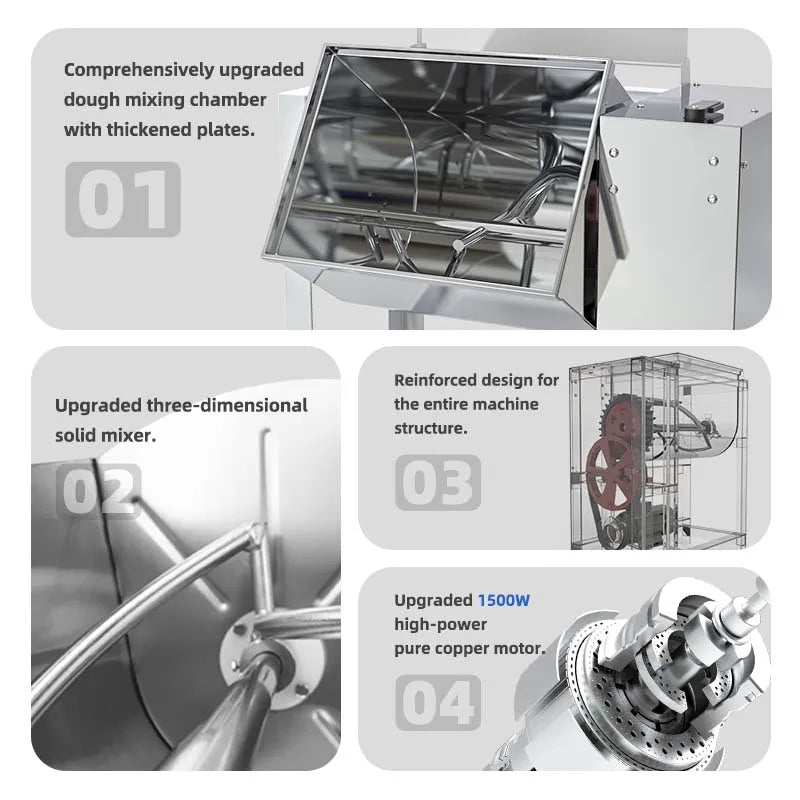 Hot-Selling Large-Capacity Commercial Pizza Dough & Bread Mixer Electric for Bakeries and Restaurants New Condition