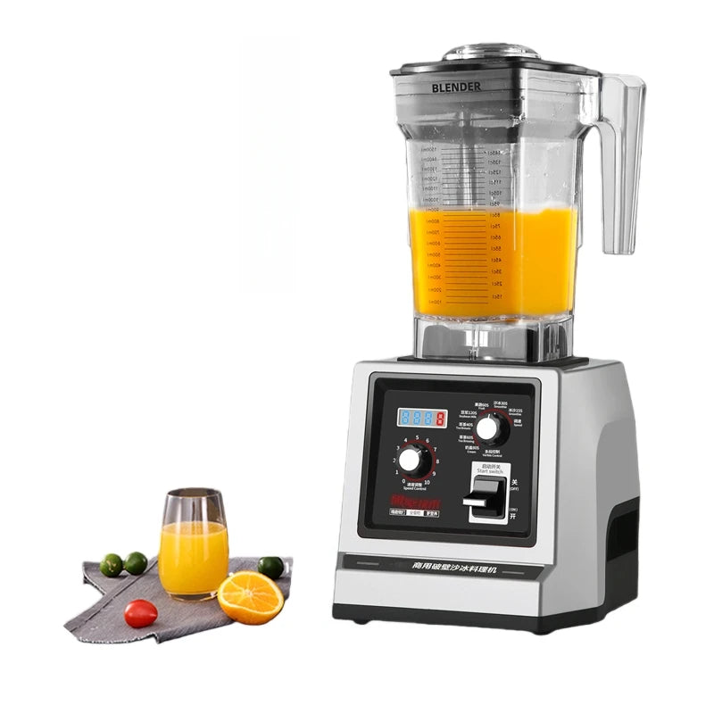 Commercial High-Power Multi-Functional Automatic Electric Smoothie Blender 2L Fruits Food Juicer Mixer for Milk Tea Shops Use