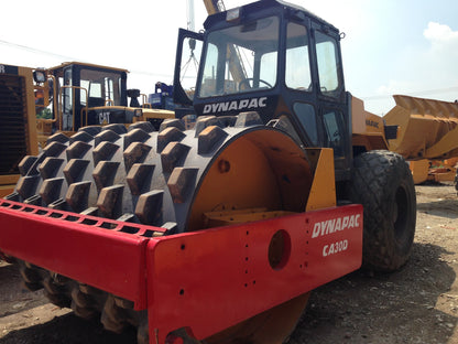 Excellent Low Price Used Dynapac CA30D Road Roller Sheep-foot Bumper Secondhand Road Roller Compactor CA25D Sale Engine