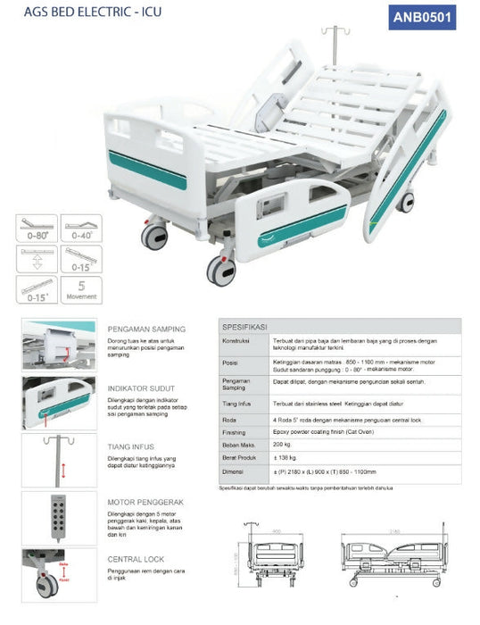 ELECTRIC ICU-ICCU BED