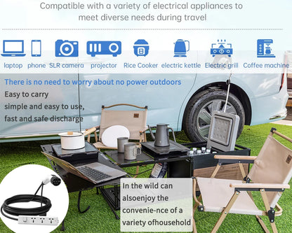 WUFEN BYD V2L Cable Adapter Electric Vehicle Outdoor Power Type 2 Discharger 16A 3.5KW 5m Universal Socket New