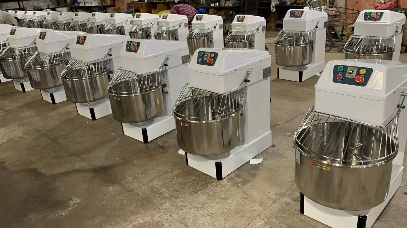 Hot Sale 5kg 8kg 10kg 25kg 50kg 100kg  Bakery Equipment Flour Mixer Machine  Electric Spiral Dough Mixer for Bakery