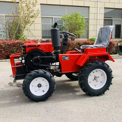 Professional Manufacturer Sell Small Mini Four-Wheel Tractor   Mini Agricultural Tractor in Promotional Price
