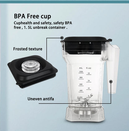 ITOP Heavy Duty Commercial Blender Ice Smoothies Crusher Food Mixer Juicer Food Processor With Reprograming Function