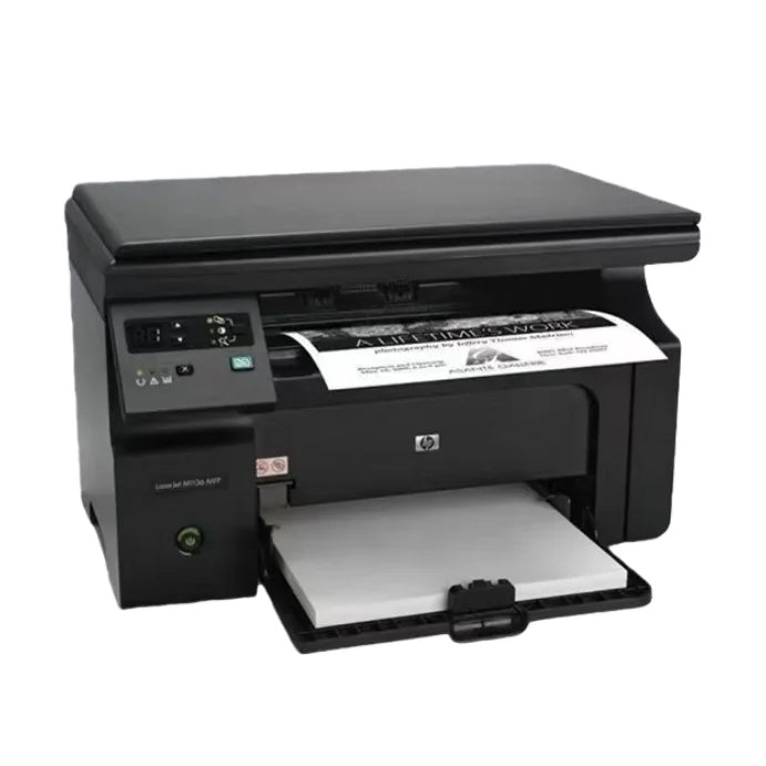 All-in-One Monochrome Flatbed Printer, Compact Small Printer Fit for 1213 1216 Office & Home