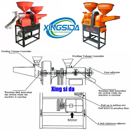 High Grade Auto Vietnam Rice Huller Electric Rice Hulling Machine for Sale