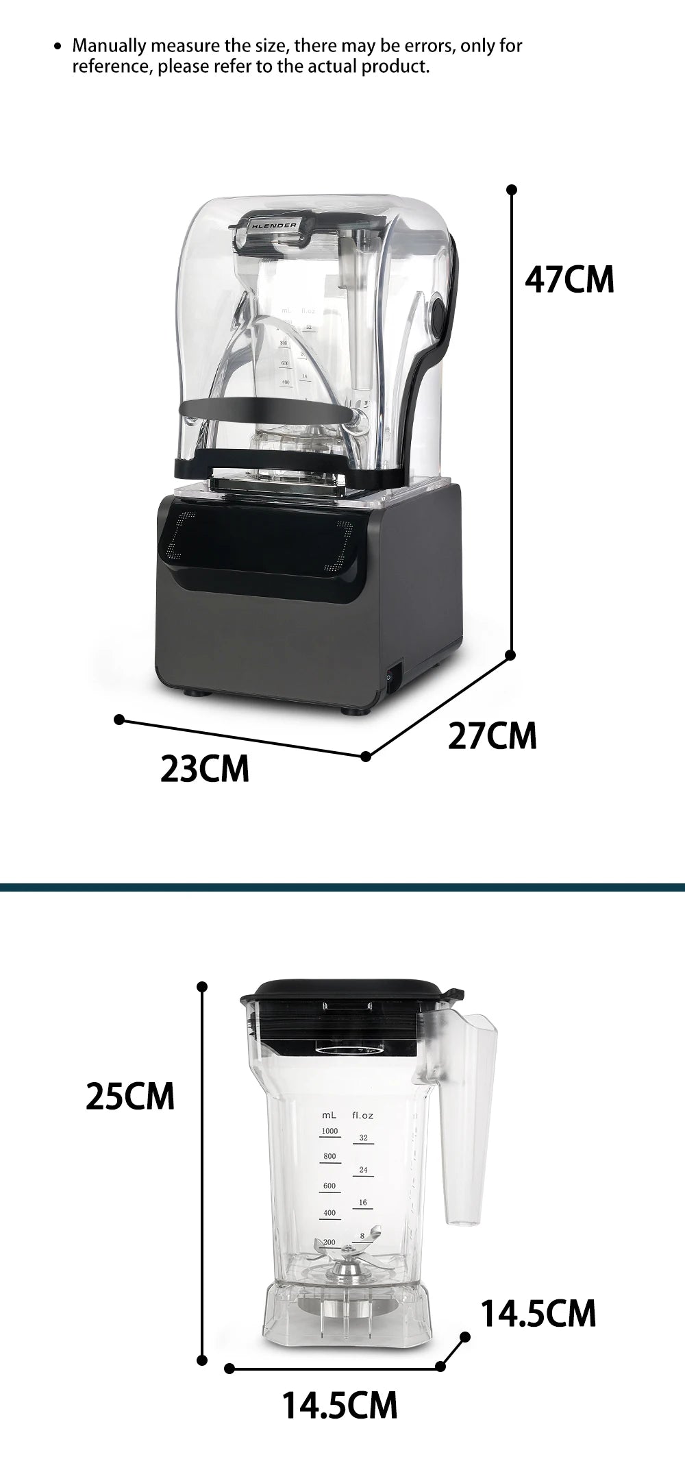ITOP Heavy Duty Commercial Blender Ice Smoothies Crusher Food Mixer Juicer Food Processor With Reprograming Function