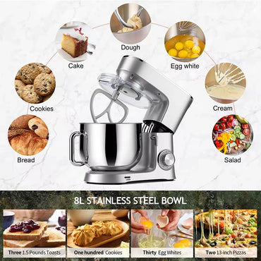 High Power 1500W 10L Food Mixers for Bakery Dough Mixer Mixing Stand Mixer Kitchen Robot