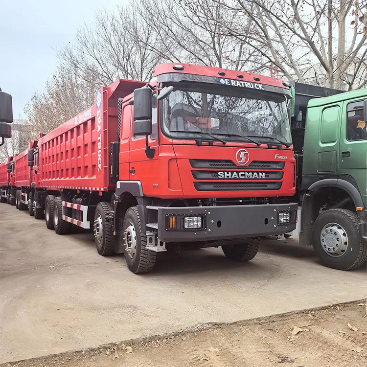 New Shacman F3000 60ton Dump Truck Heavy Duty Diesel Tipper 8x4 Drive Wheel Euro 2 Emission Weichai Engine Fast Gear Box Left