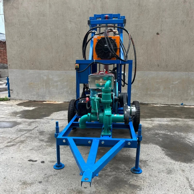 Portable Water Well Drilling Rig 50m 100m 150m Deep Borehole Drilling Machine