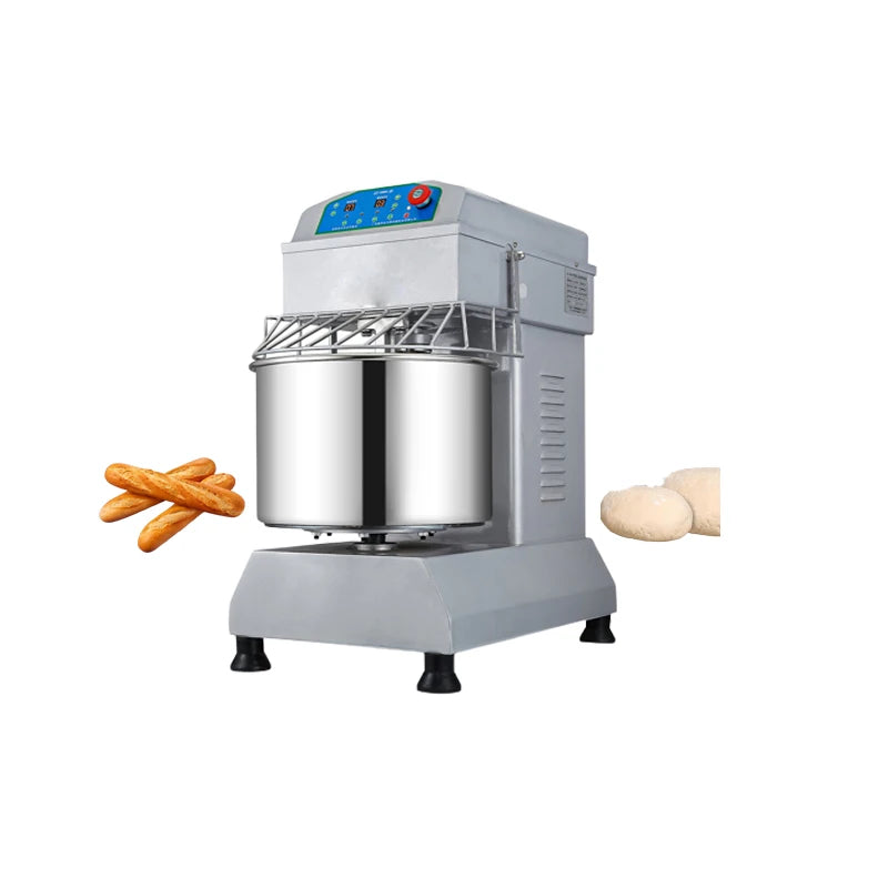 Commercial Dual Spiral Dough Mixer 20L/50L Full Automatic Kneading Machine for Bakery
