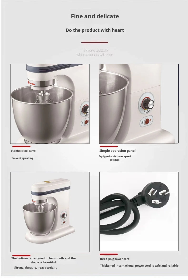 Factory Direct Commercial Fully Automatic Milk Cream Egg Mixer 5-Bowl 304 Stainless Steel High Productivity Bakery