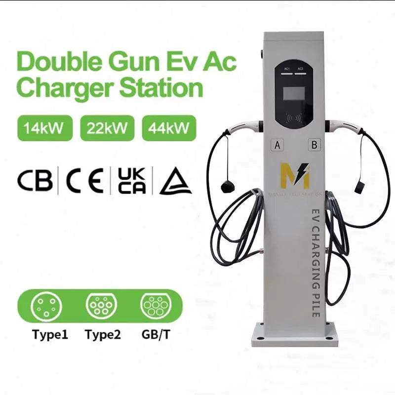 XUDIANTONG OEM ODM IP54 Waterproof 3 Phase Ac Type2 Electric Car 3.5kw 7kw 11kw 22kw EV Charger Station
