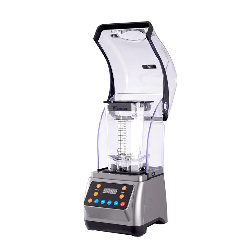2025 New Product with Cover Mute Multi-functional Ice Machine Juicer Merchant Dual-purpose High-power Ice Crusher Milk Tea Shop