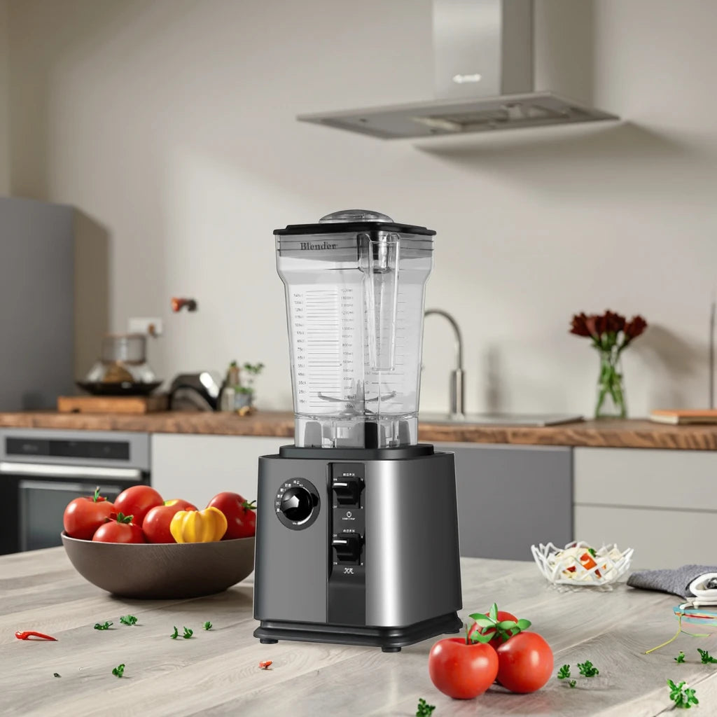 Commercial Kitchen 2L Large Capacity Smoothie Machine Electric Variable Speed Fruits Food Blender Mixer for Household Use