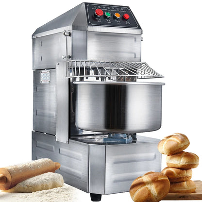 Commercial Bakery 20L/30L Electric Dough Mixer Mechanical Double Action Double Speed Stainless Steel Dough Mixer