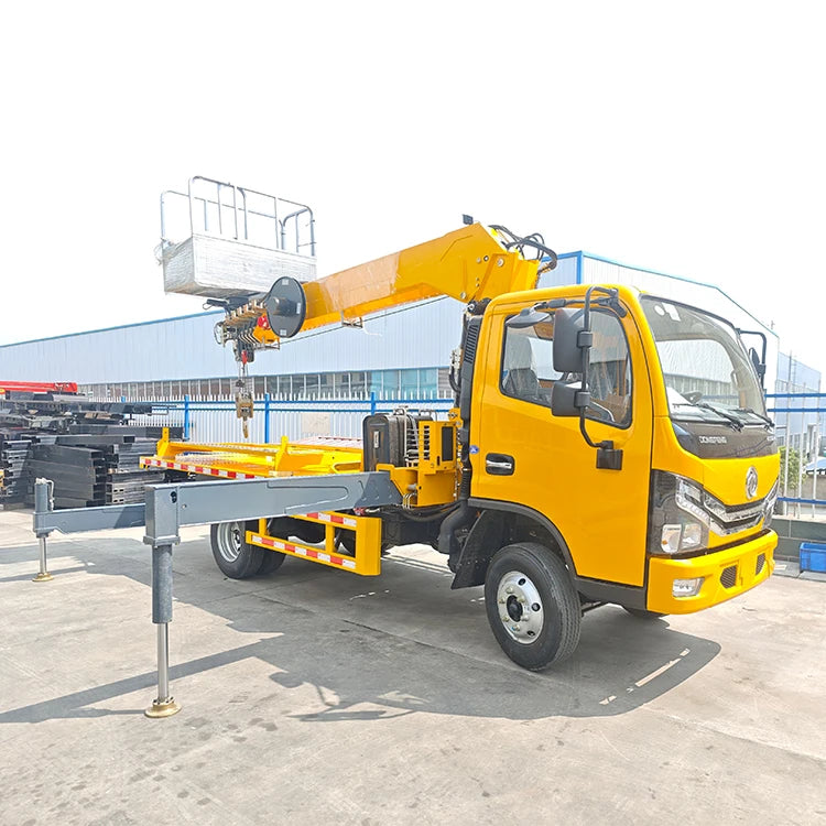 Dongfeng 4*2 New Telescopic Ladder Lift Truck 36m Aerial Work Vehicle with Manual Transmission Diesel Fuel Type