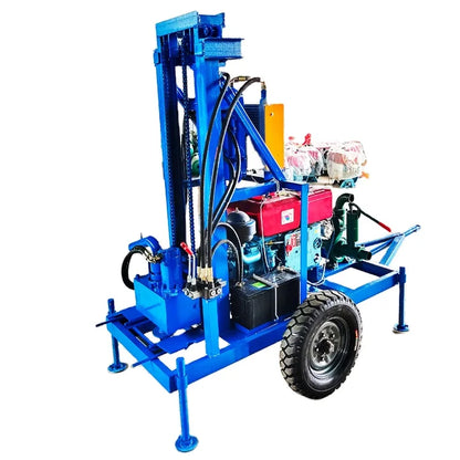 Electric Small Diesel Engine Hydraulic Portable Mine Drilling Rigs Diesel Underground Borehole Water Well Drilling Rig Machine