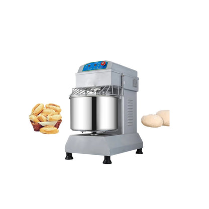 Commercial Dual Spiral Dough Mixer 20L/50L Full Automatic Kneading Machine for Bakery