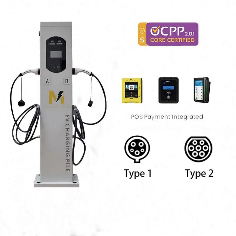 XUDIANTONG OEM ODM IP54 Waterproof 3 Phase Ac Type2 Electric Car 3.5kw 7kw 11kw 22kw EV Charger Station