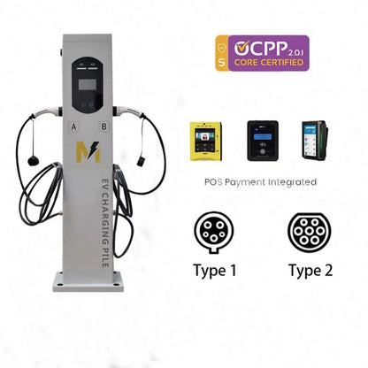 XUDIANTONG OEM ODM IP54 Waterproof 3 Phase Ac Type2 Electric Car 3.5kw 7kw 11kw 22kw EV Charger Station
