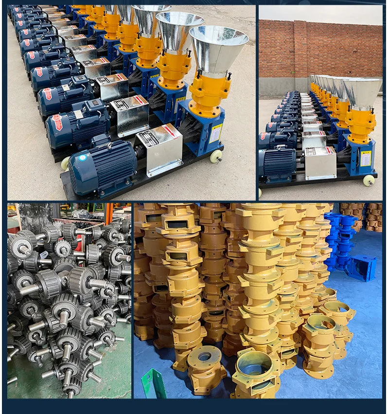 Agricultural Semi-Automatic Feed Pellet Machine Livestock Pelleting Equipment with Motor Core Best Price From Manufacturer