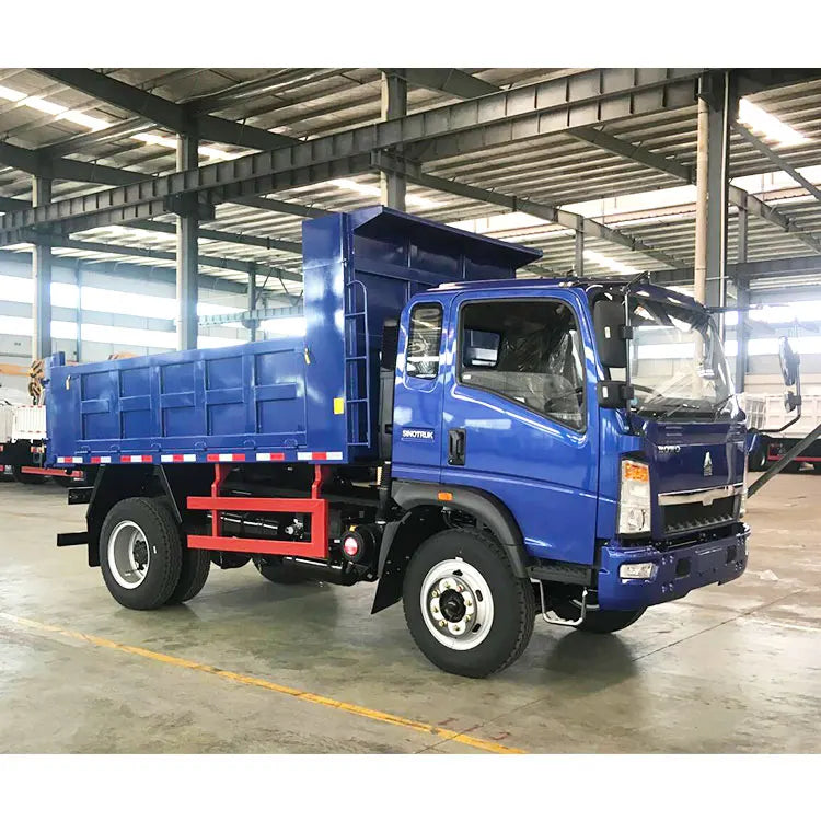 New Howo Sinotruk 5 Ton Dump Truck 4x4 Drive Wheel Mini Tipper 6 Wheels Light Duty Cargo Tank Diesel Fuel Right Steering Cabin