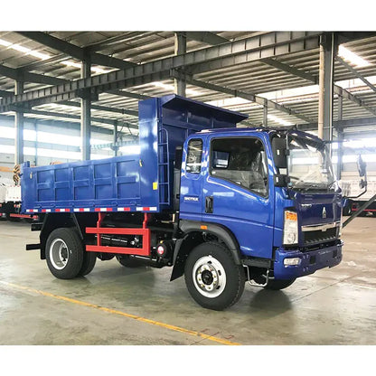 New Howo Sinotruk 5 Ton Dump Truck 4x4 Drive Wheel Mini Tipper 6 Wheels Light Duty Cargo Tank Diesel Fuel Right Steering Cabin