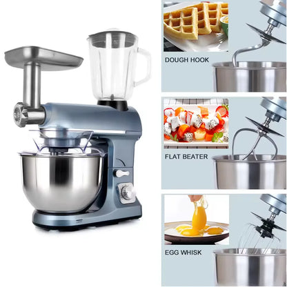 High Quality Dough Mixer Professional Multifonctional Stand Mixer Bakery Machine Pizza French Bread Dough Hooks Food Mixer