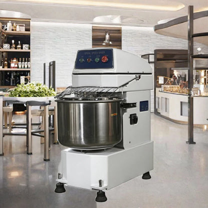 Commercial Baking Pizza Dough and Bread Spiral Mixer, Suitable for Restaurants, Bakeries and Cake Shops.