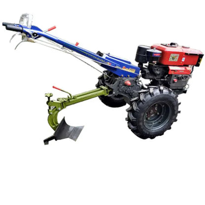18hp 12hp Agricultural Machine Equipment Mini  22HP 2WD Hand Walking Tractors with Tralier From China