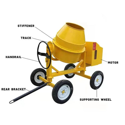 Mini Car 1.2 Cubic Self Loading Concrete Mixer Truck