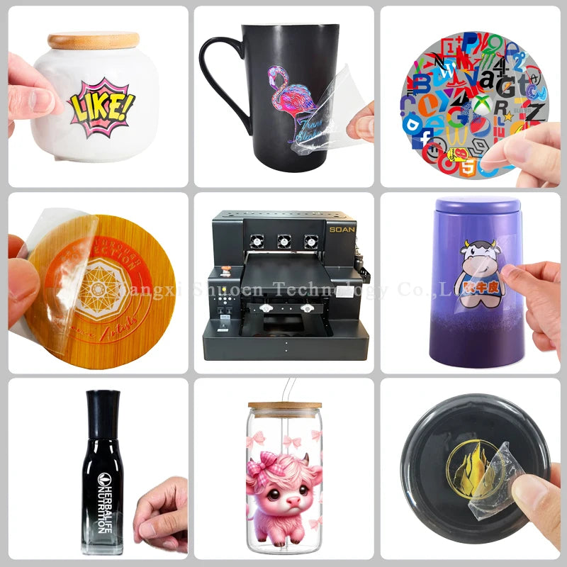 New A3 UV Dtf Printer L805 or  XP 600UV  White Ink Mixer Phone Case ID Card  Cup Printing Machine