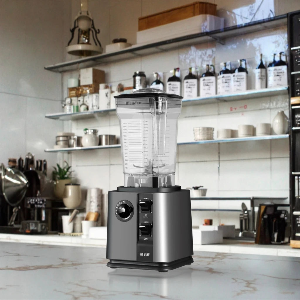 Commercial High-Power Multi-Functional Automatic Electric Smoothie Blender 2L Fruits Food Juicer Mixer for Milk Tea Shops Use
