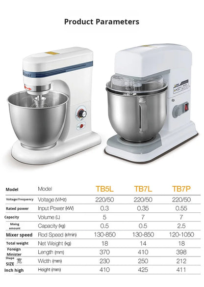 Factory Direct Commercial Fully Automatic Milk Cream Egg Mixer 5-Bowl 304 Stainless Steel High Productivity Bakery