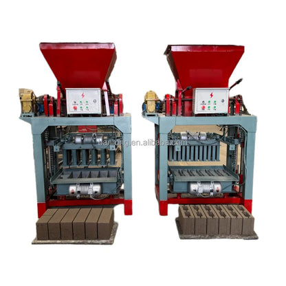 Small Scale Concrete Building Block Production Line BR4-40 Cement Hollow Brick Block Making Machinery for Sale