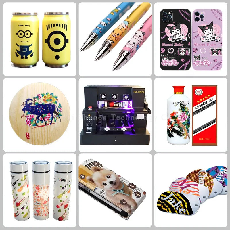 New A3 UV Dtf Printer L805 or  XP 600UV  White Ink Mixer Phone Case ID Card  Cup Printing Machine