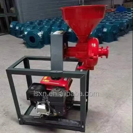 Household  Agricultural Peanut Pulp Mill Wheat Flour Mill Flour Grinding Machine with Gasoline/Motor/Diesel for Farm Use