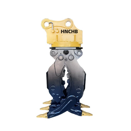 360 Degree Rotating Excavator Construction Machinery Attachments Hydraulic Log Grapple Stone Grab
