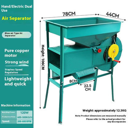 High Efficiency Grain Sorting and Seed Cleaning Machine Agriculture Winnower and Vibration Screening Machine