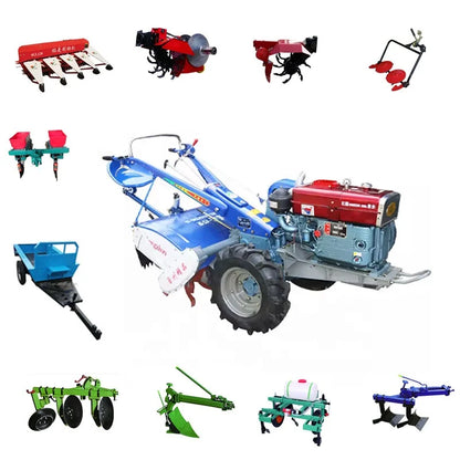 Good Selling 10 Hp Mini Farm Machinery 18Hp Walking Tractor Garde